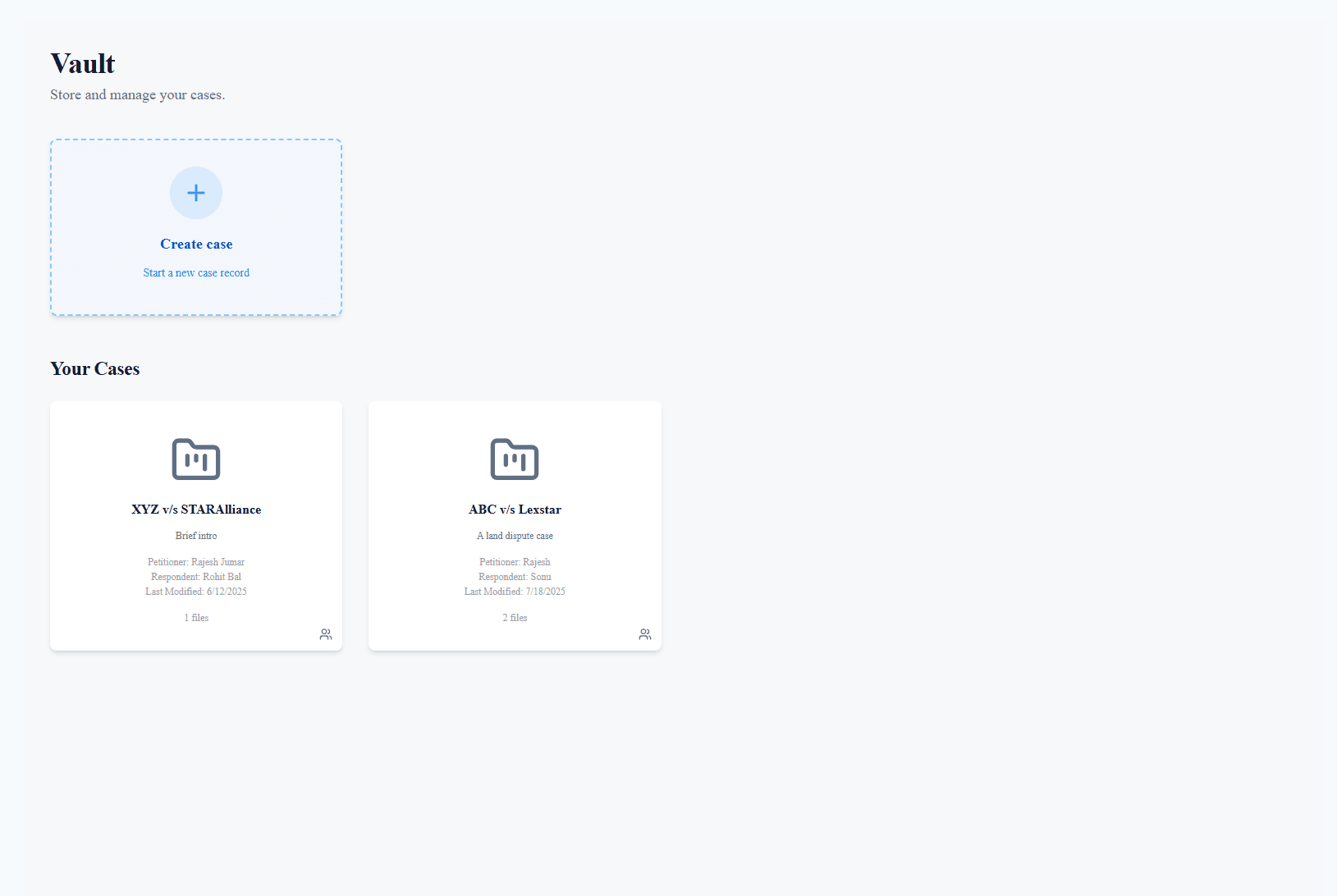 Smart Case Management UI